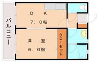 福岡県北九州市小倉北区宇佐町1丁目(マンション)の賃貸物件702の間取り