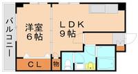 福岡県北九州市小倉北区吉野町(マンション)の賃貸物件303の間取り