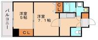 福岡県北九州市小倉北区清水4丁目(マンション)の賃貸物件903の間取り