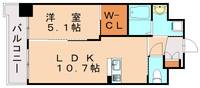 福岡県北九州市戸畑区三六町(マンション)の賃貸物件205の間取り