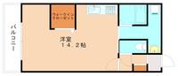 福岡県北九州市小倉北区片野3丁目(マンション)の賃貸物件1307の間取り