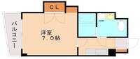 福岡県北九州市小倉北区井堀1丁目(マンション)の賃貸物件203の間取り