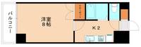 福岡県北九州市小倉南区北方3丁目(マンション)の賃貸物件605の間取り