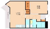 福岡県北九州市小倉北区片野新町1丁目(マンション)の賃貸物件204の間取り