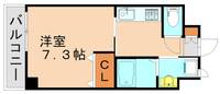 福岡県北九州市小倉北区香春口1丁目(マンション)の賃貸物件403の間取り