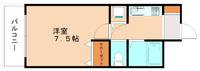 協和リバーサイドビル305の間取り