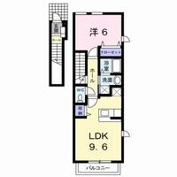 福岡県北九州市小倉南区若園1丁目(アパート)の賃貸物件203の間取り