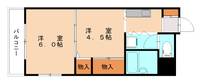 福岡県北九州市小倉北区片野新町1丁目(マンション)の賃貸物件403の間取り