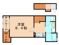 福岡県大野城市仲畑1丁目(アパート)の賃貸物件204の間取り