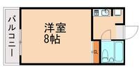 福岡県福岡市東区松田3丁目(マンション)の賃貸物件203の間取り