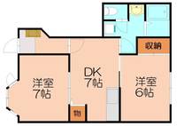 福岡県糟屋郡篠栗町大字尾仲(アパート)の賃貸物件104の間取り