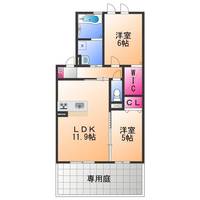 JIN/輝 B棟の間取り