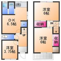大阪府貝塚市澤(一戸建)の賃貸物件の間取り