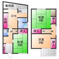 大阪府堺市西区山田1丁(一戸建)の賃貸物件の間取り