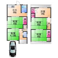 大阪府岸和田市畑町1丁目(一戸建)の賃貸物件の間取り