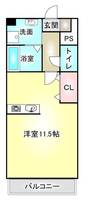 リベラルハイツ201の間取り