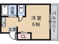 大阪府東大阪市小若江2丁目(マンション)の賃貸物件の間取り