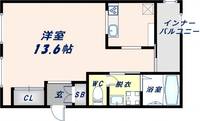 大阪府大阪市生野区巽東1丁目(マンション)の賃貸物件の間取り