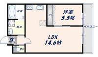 大阪府大阪市生野区新今里6丁目(アパート)の賃貸物件102の間取り