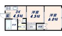 大阪府東大阪市下小阪3丁目(マンション)の賃貸物件の間取り