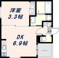 大阪府大阪市生野区新今里7丁目(アパート)の賃貸物件の間取り