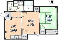 大阪府八尾市山本町北7丁目(マンション)の賃貸物件の間取り