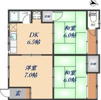 大阪府八尾市植松町5丁目(アパート)の賃貸物件の間取り