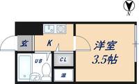 大阪府東大阪市旭町(マンション)の賃貸物件の間取り