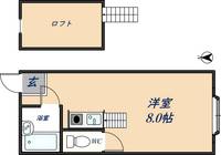 大阪府東大阪市南四条町(アパート)の賃貸物件の間取り
