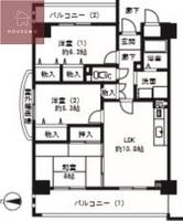 大阪府大阪市生野区巽中2丁目(マンション)の賃貸物件の間取り