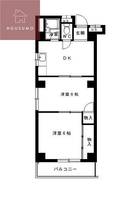 大阪府大阪市平野区平野本町4丁目(マンション)の賃貸物件の間取り