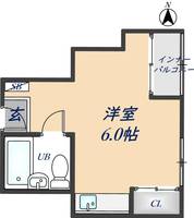 大阪府八尾市本町5丁目(マンション)の賃貸物件の間取り