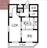 大阪府八尾市南亀井町2丁目(マンション)の賃貸物件の間取り