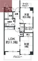 大阪府大阪市平野区加美正覚寺4丁目(マンション)の賃貸物件の間取り