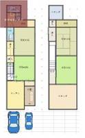 大阪府大阪市平野区西脇2丁目(一戸建)の賃貸物件の間取り