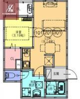 大阪府八尾市北本町3丁目(アパート)の賃貸物件の間取り