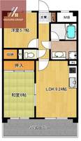 大阪府八尾市植松町4丁目(マンション)の賃貸物件の間取り