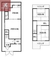 大阪府八尾市曙町3丁目(一戸建)の賃貸物件の間取り
