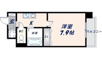 大阪府大阪市東成区大今里西3丁目(マンション)の賃貸物件の間取り