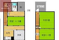 大阪府大阪市平野区加美北6丁目(テラスハウス)の賃貸物件の間取り