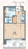 大阪府大阪市東成区大今里西1丁目(マンション)の賃貸物件の間取り