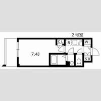 大阪府大阪市東成区中道2丁目(マンション)の賃貸物件の間取り