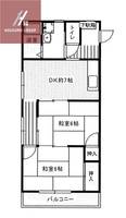大阪府八尾市山本町南1丁目(マンション)の賃貸物件の間取り