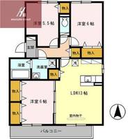 大阪府八尾市高安町南3丁目(アパート)の賃貸物件の間取り