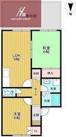大阪府八尾市八尾木北6丁目(マンション)の賃貸物件の間取り
