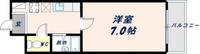 大阪府大阪市平野区加美北3丁目(マンション)の賃貸物件の間取り