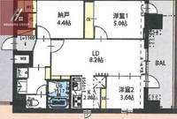 大阪府東大阪市長瀬町1丁目(マンション)の賃貸物件の間取り