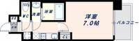 大阪府大阪市東成区神路4丁目(マンション)の賃貸物件の間取り