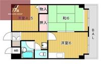 大阪府八尾市西木の本1丁目(マンション)の賃貸物件の間取り