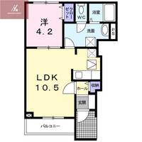 大阪府大阪市平野区長吉六反4丁目(アパート)の賃貸物件の間取り